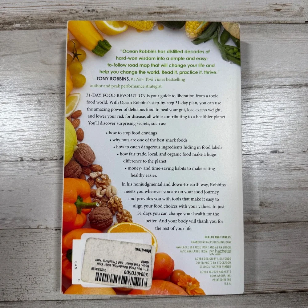 31-Day Food Revolution Ocean Robbins Paperback Health Nutrition Bestseller Book
